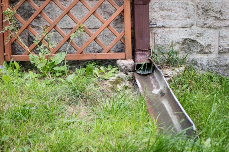 Downspout Drainage Landscaping